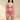 SECRET PLEASURE Britney Set in Pink mit Blumenstickerei, transparenter Spitze und Strumpfhalter-Details