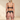 SECRET PLEASURE Liv Reizwäsche Set in Schwarz mit Spitze, Strapsgürtel und goldenen Akzenten, Rückansicht am Model