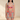 SECRET PLEASURE Britney Set in Orange mit blauer Spitze, Blumenstickerei und Strumpfhalter-Details an einem Model