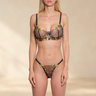 SECRET PLEASURE Mila Set in Schwarz aus transparenter Spitze mit floralen Stickereien für einen eleganten Look