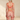 SECRET PLEASURE Naomi Set in Rot und Gold mit transparentem Stoff, String und Strumpfhaltern in der Rückenansicht