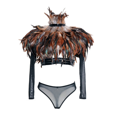 Phoenix Federschmuck Braun