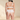 SECRET PLEASURE Selena Set in Weiß mit transparentem Tüll, Punkten und Strumpfhalter-Details von hinten gesehen