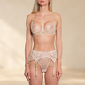Stilvolles sexy Lingerie Set inkl. Strapshaltewr in Gold